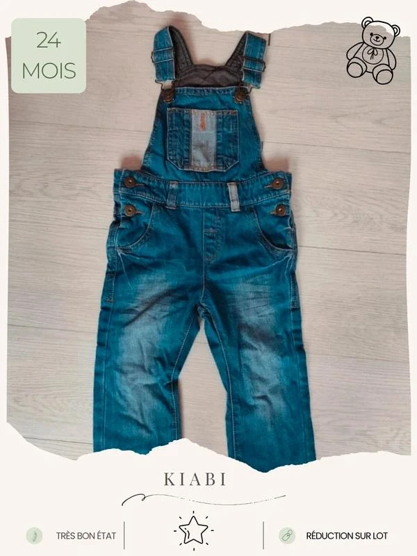 Salopette en jean 🧸 Taille 24 mois 🧸 Kiabi